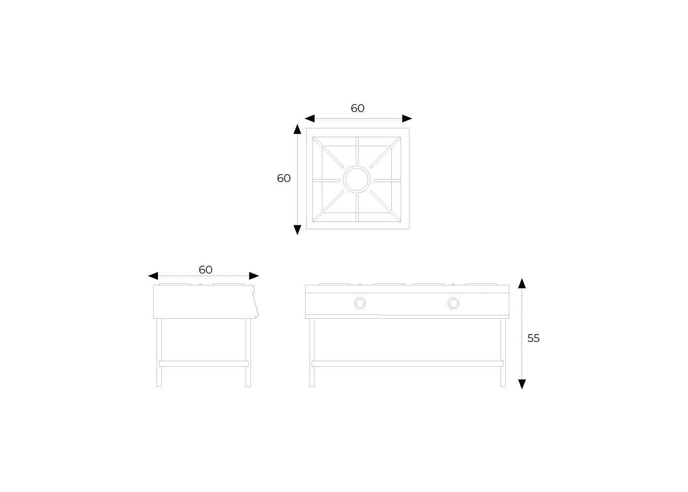 COCINA INDUSTRIAL 1 HORNILLA
