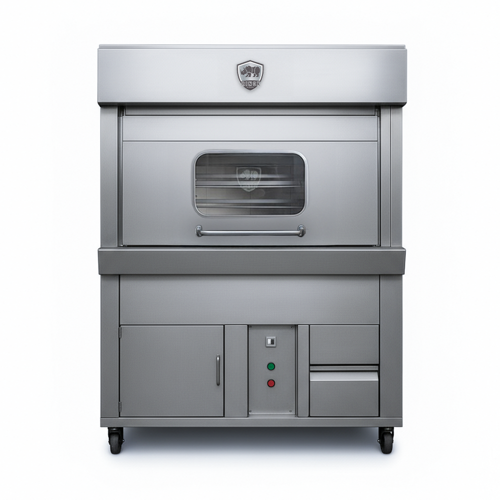 HORNO ECOLÓGICO – ECORINOX DE ACERO INOX DE 18 POLLOS