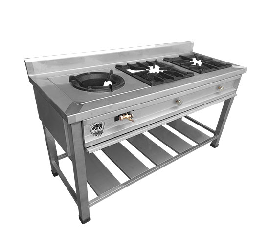 COCINA INDUSTRIAL DE 2 HORNILLA MIXTA